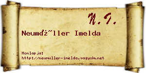 Neumüller Imelda névjegykártya